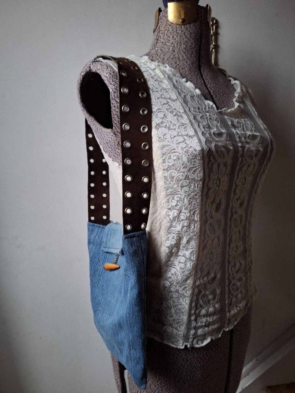 Handmade One-of-a-kind Purse made of Vintage Materials Sharon Dawn